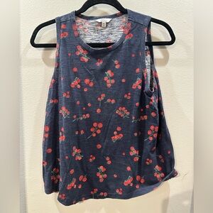 Reitmans Tomato Print Sleeveless Top Size M 🍅 🪏